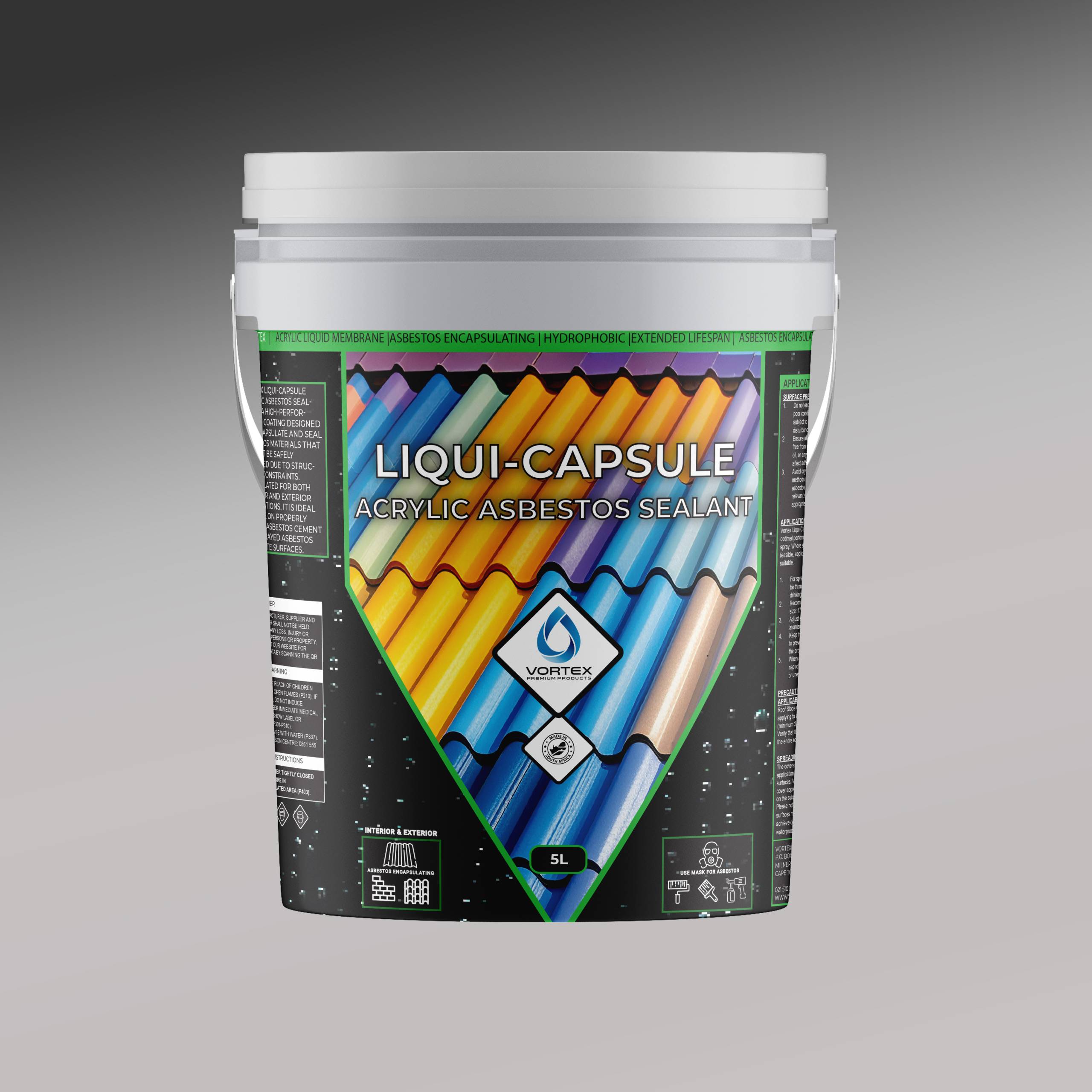 Asbestos capsule paint